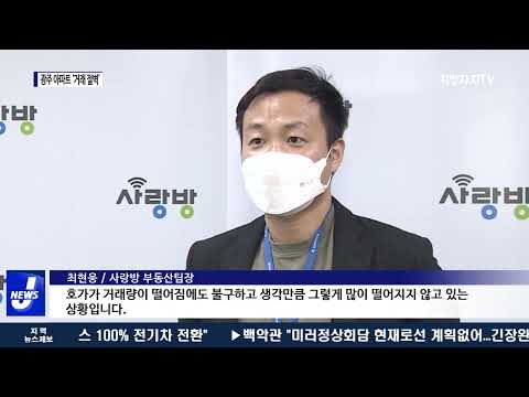 광주 아파트 시장 거래 절벽…“관망세”