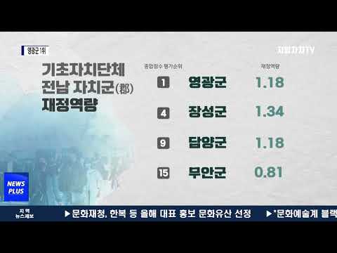 전남 17개 군 단위 평가, 영광 1위