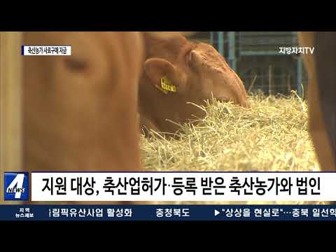 충북도, 축산농가 사료구매 자금 3차 지원