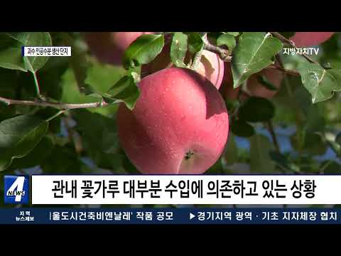 평창군, 과수 인공수분 생산 단지 기반 조성 공사진