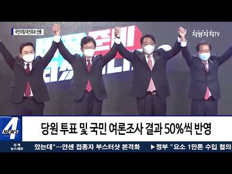 윤석열 전 검찰총장, 국민의힘 대선후보 선출