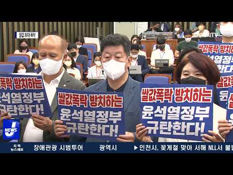 쌀값 45년 만에 최대 폭락…개정안 무더기 발의