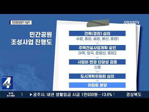 민간공원 분양가 시금석…‘신용공원’ 30% ↑ 제시