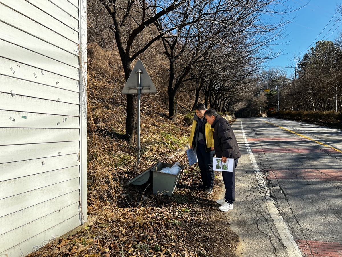 경기도 자율방재단, 이웃동네 이면도로 대설 대비사항 교차 점검