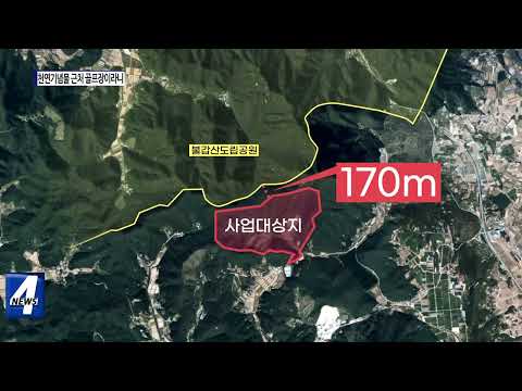 천연기념물 집단 서식지 근처 골프장 ‘파문’