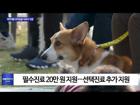 취약계층 반려동물 의료비 지원