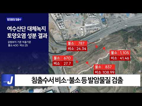 전남도, 여수산단 녹지서 발암물질 침출수