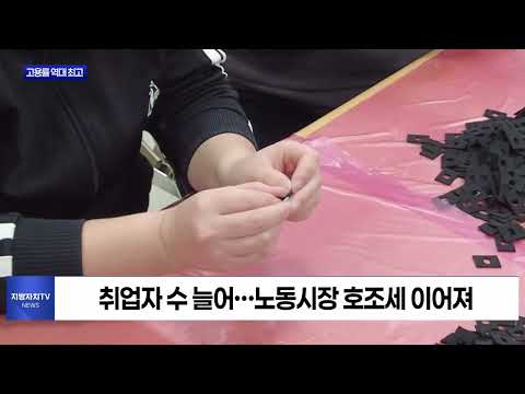 충북도 고용률 역대 최고 기록