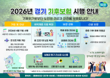 경기도, '2026 경기 기후보험' 시작…진단비 최대 2배 인상·사망위로금 신설