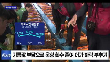 유가상승에 어획부진, 어가하락 '어민 삼중고'