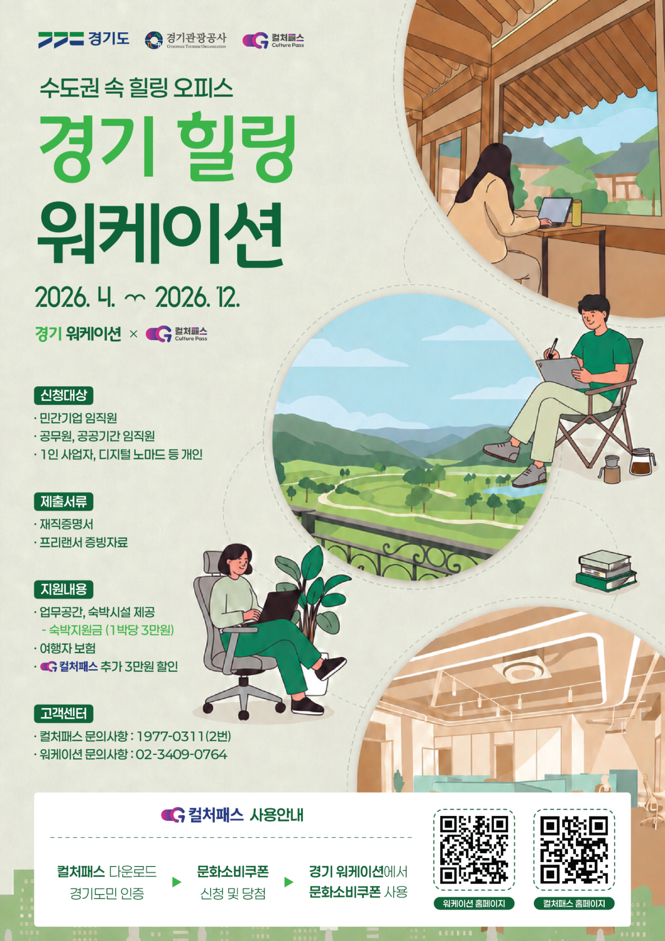 경기도, 웰니스·워케이션과 경기컬처패스 연계 할인…최대 8만 원 혜택
