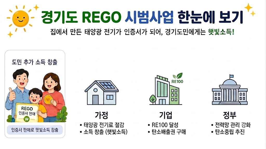 경기도 제안으로 가정용 태양광도 재생에너지 인증서 발급