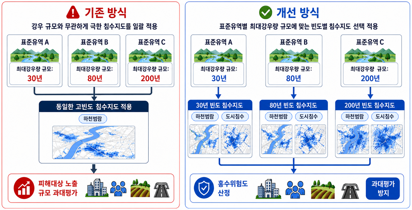 경기연구원, 외수·내수 통합 홍수위험도 평가 모델 개발