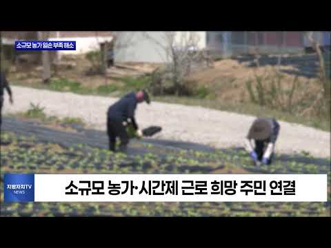 횡성군, 시간제 농업인력 중개 본격화